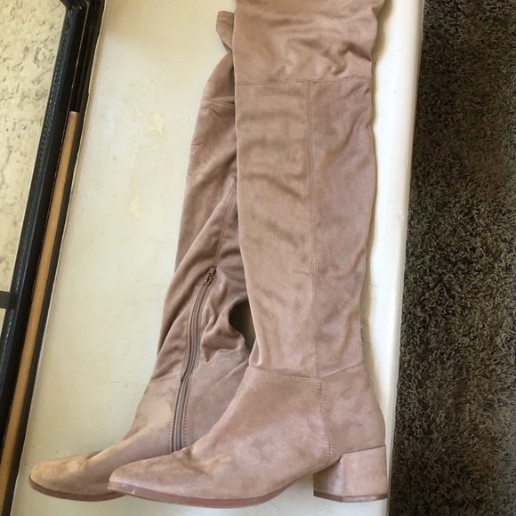 Chinese laundry NWOT suede tan over the knee boots - Picture 3 of 8